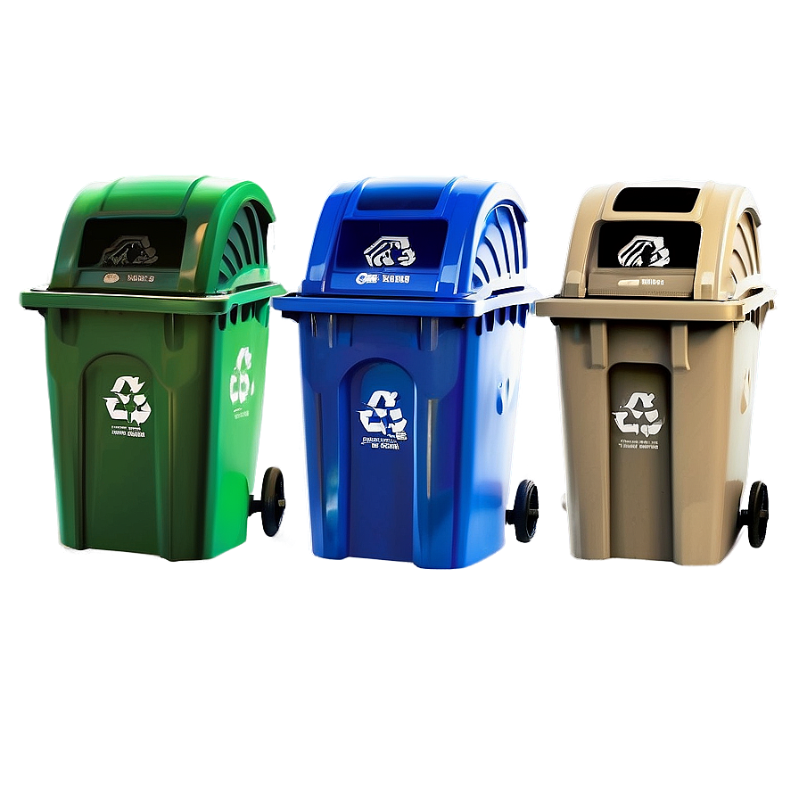 Curbside Recycling Bin Png Vjk74 PNG Image