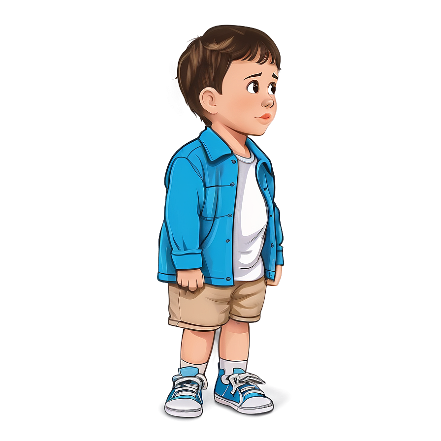 Curious Cartoon Kid Png Orb19 PNG Image