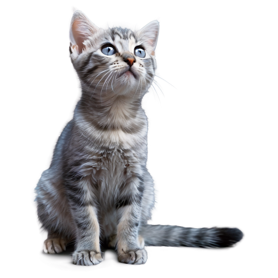 Curious Grey Kitten Png 56 PNG Image