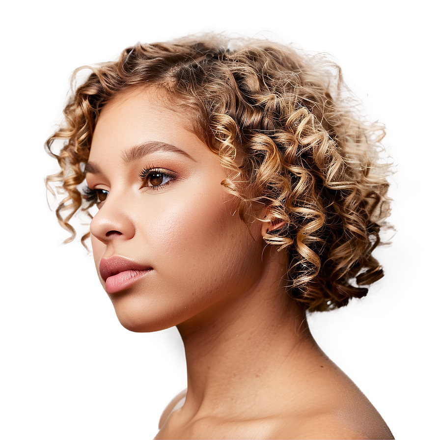 Curly Hair Detail Closeup Png 44 PNG Image