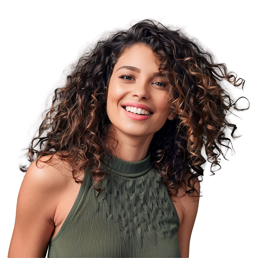 Curly Hair In Wind Png Lqc PNG Image