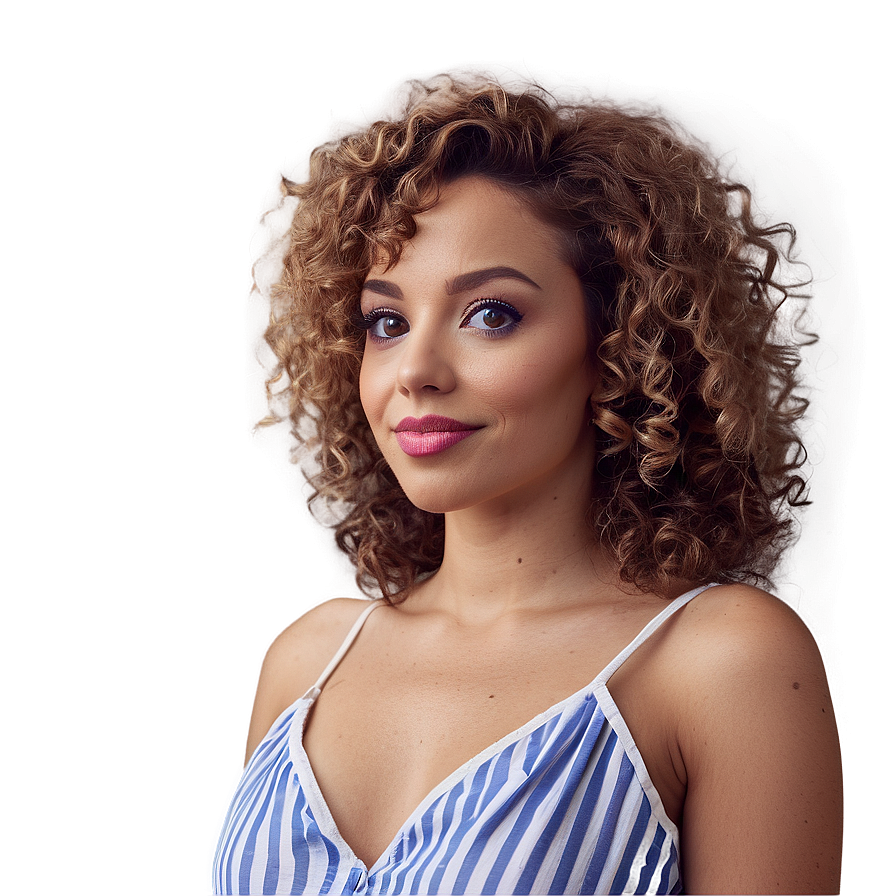 Curly Hair Night Out Png Mgv PNG Image