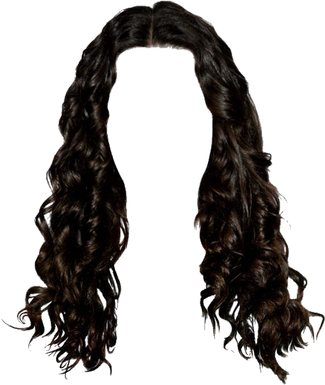 Curly Hair Tresses Illustration PNG Image