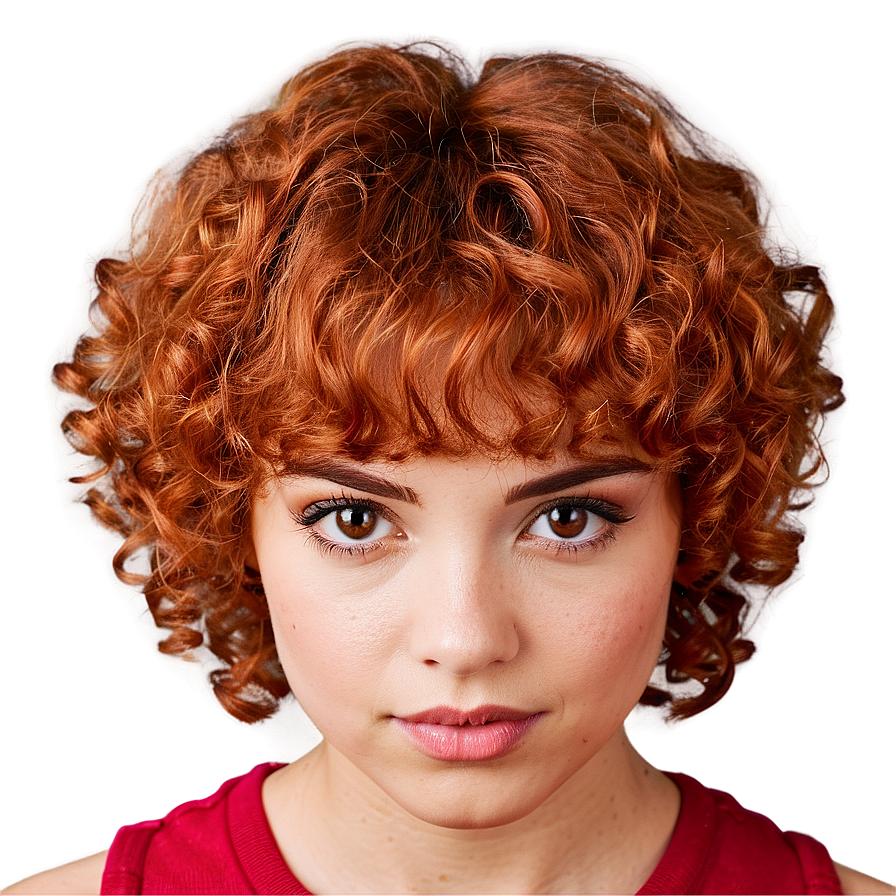 Curly Hair With Bangs Png Omo98 PNG Image