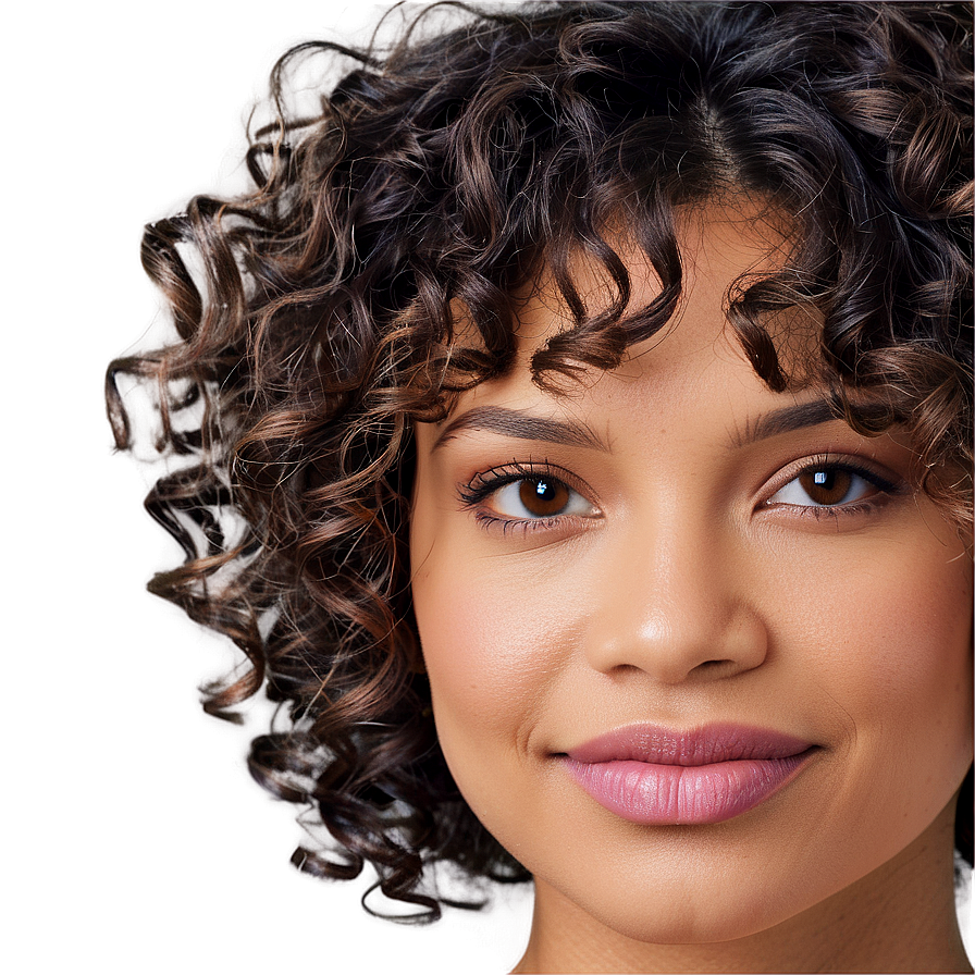 Curly Perm Hair Guide Png Idn37 PNG Image