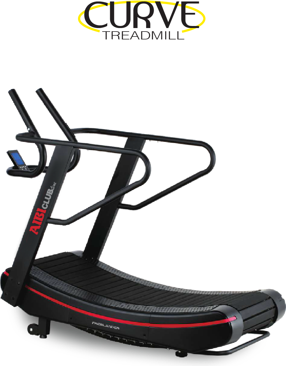 Curved Manual Treadmill Product Image PNG Image