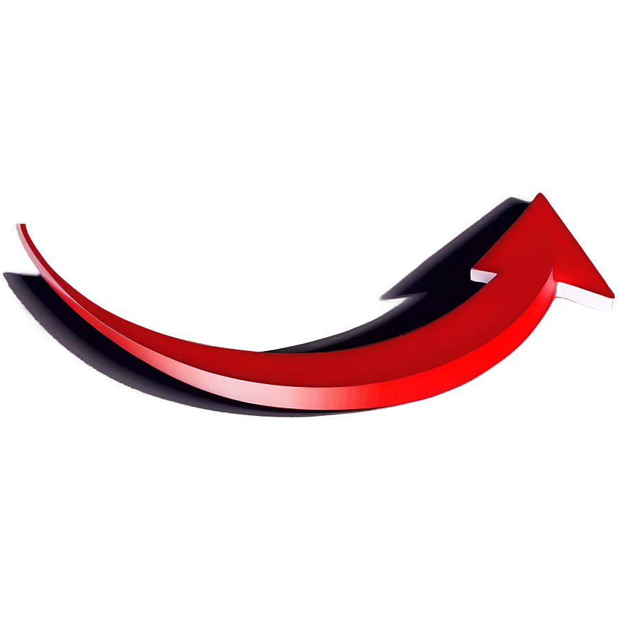 Curved Red Arrow Png Xvr PNG Image