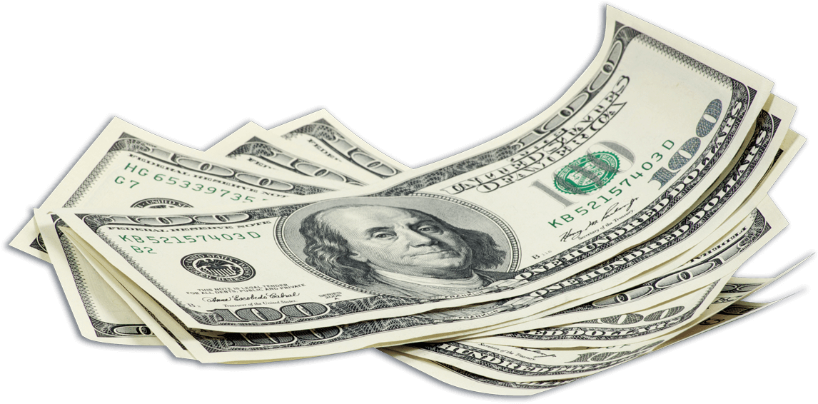 Curved_ U S_ Dollar_ Bills PNG Image