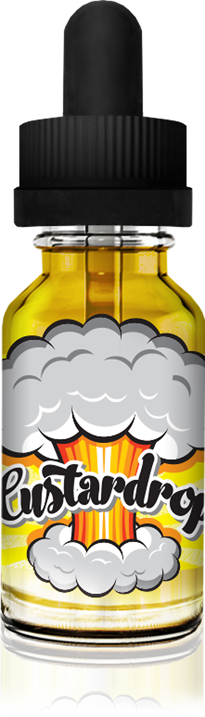 Custard Drop E Liquid Bottle PNG Image