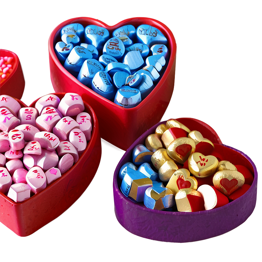 Custom Candy Hearts Png 06212024 PNG Image