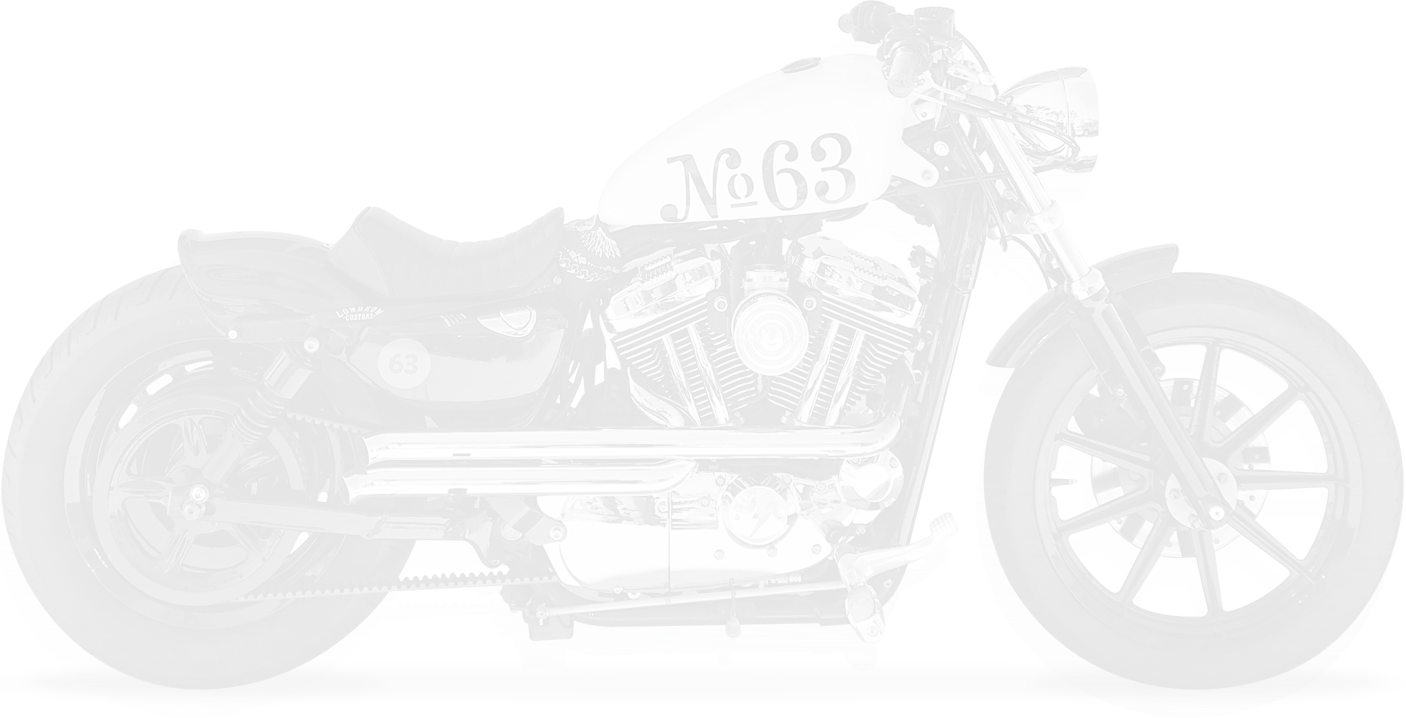 Custom Chopper Number63 Motorcycle PNG Image