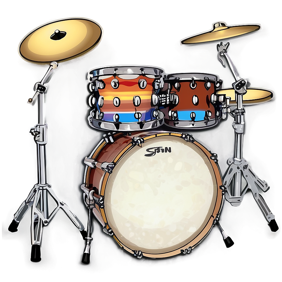 Custom Drum Kit Artwork Png Mgd66 PNG Image