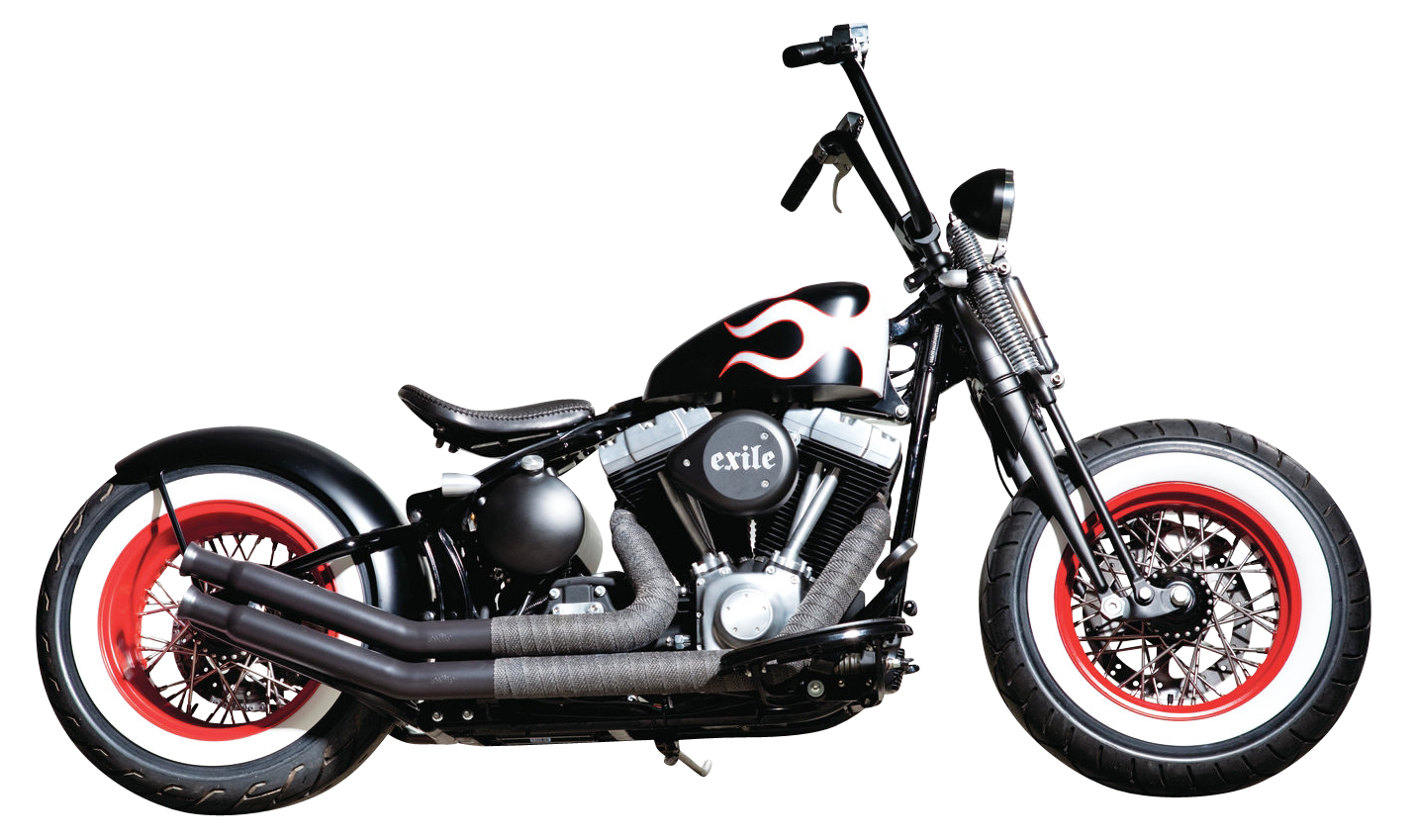 Custom Exile Harley Motorcycle PNG Image