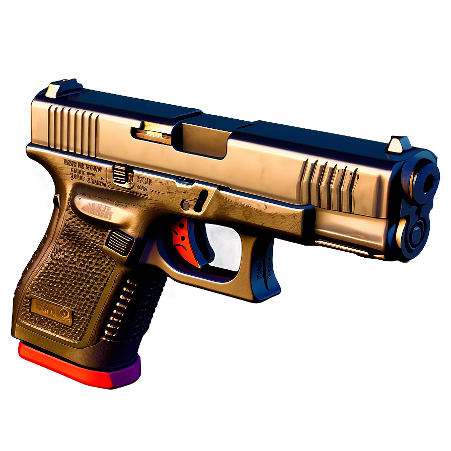 Custom Glock Handgun Design Png Dyf83 PNG Image