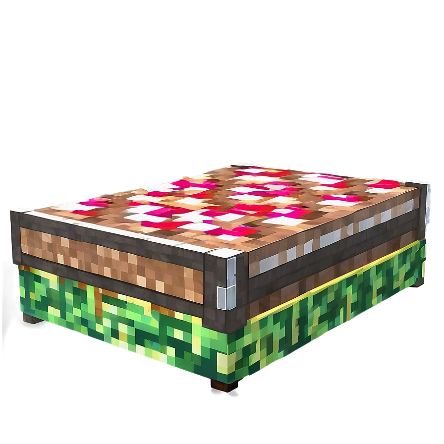 Custom Minecraft Bed Png Jor PNG Image