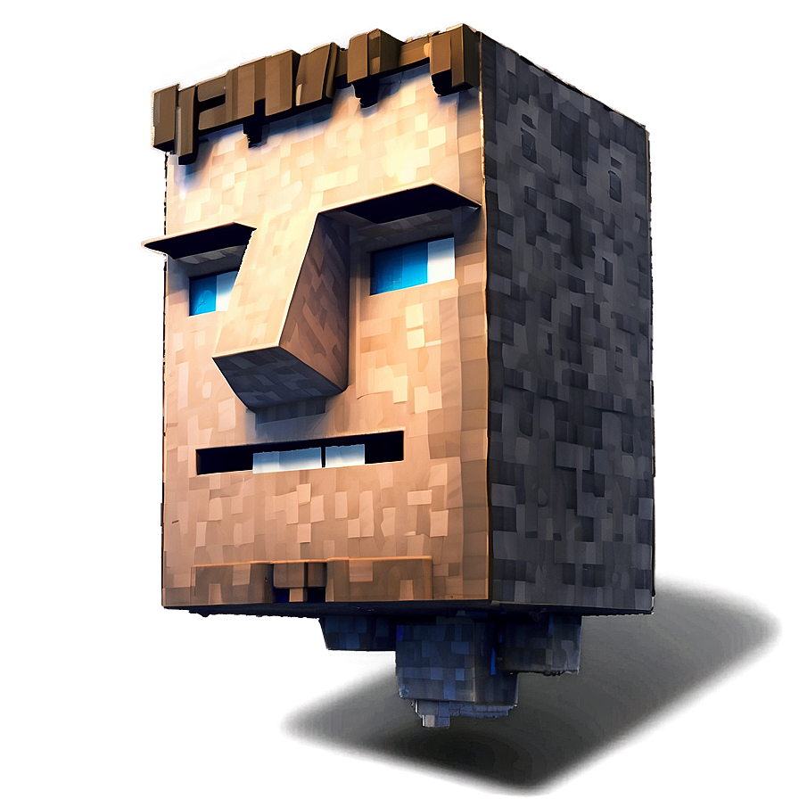 Custom Minecraft Steve Head Png Bof PNG Image