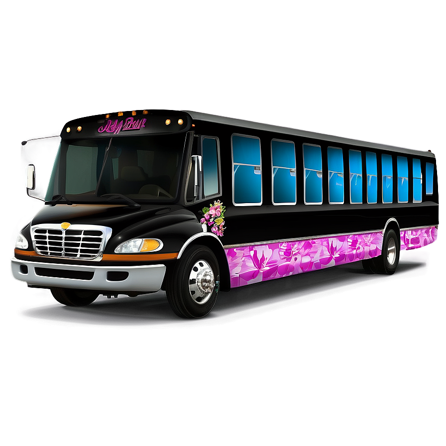 Custom Party Bus Design Png 06272024 PNG Image