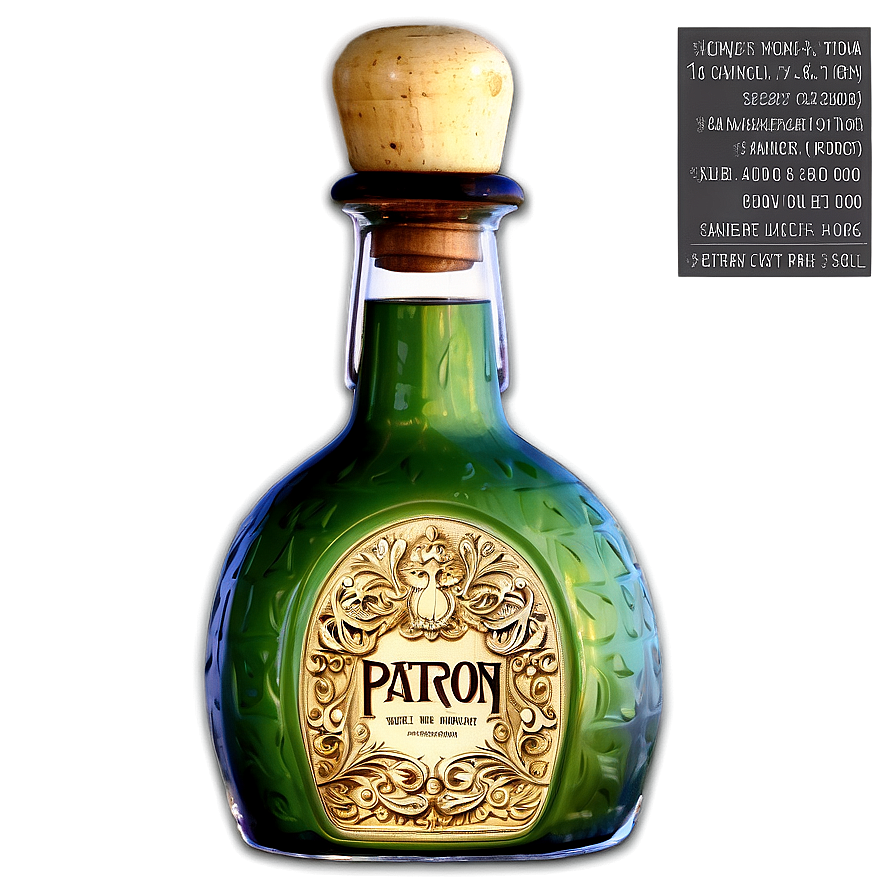 Custom Patron Bottle Artwork Png 52 PNG Image