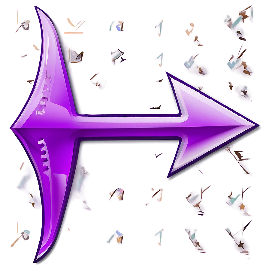 Custom Purple Arrow Png Dra PNG Image