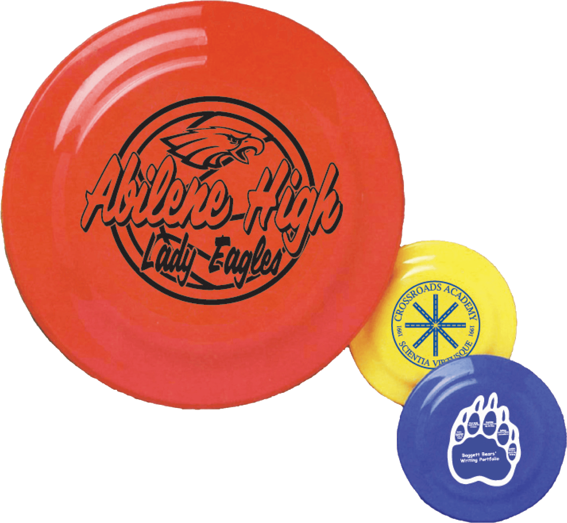 Custom School Frisbees PNG Image