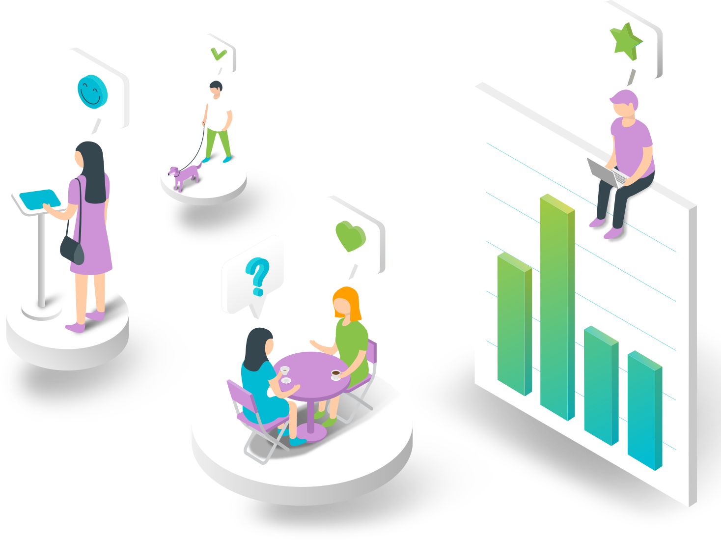 Customer Feedback Analysis Illustration PNG Image