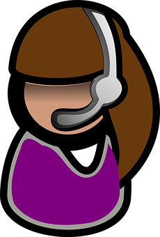 Customer Service Representative Cartoon PNG Image