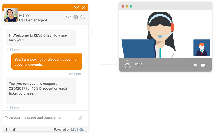 Customer Support Chat Interaction PNG Image