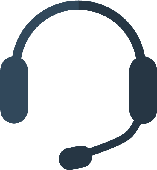 Customer Support Headset Icon PNG Image