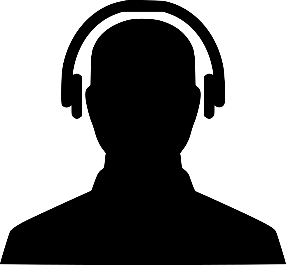 Customer Support Silhouette PNG Image