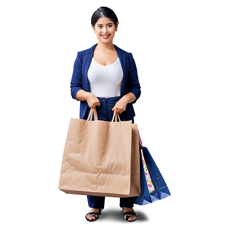 Customer With Shopping Bag Png 86 PNG Image