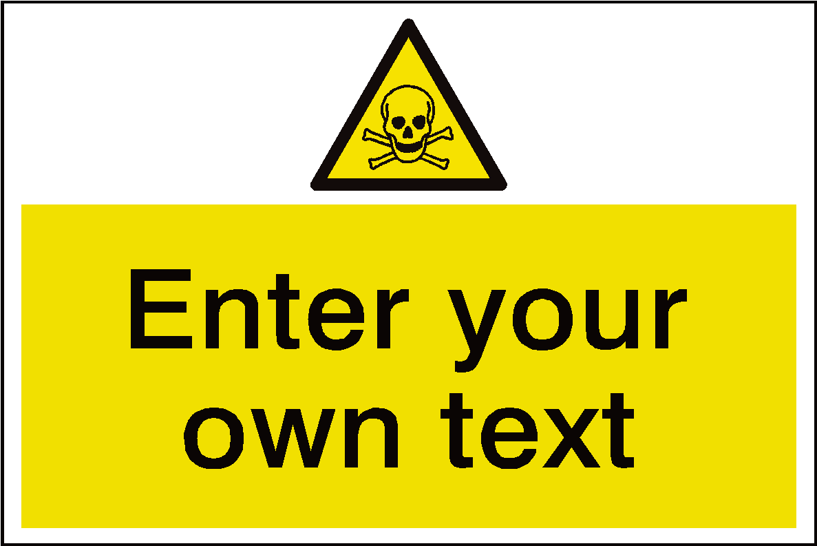 Customizable Hazard Sign Template PNG Image