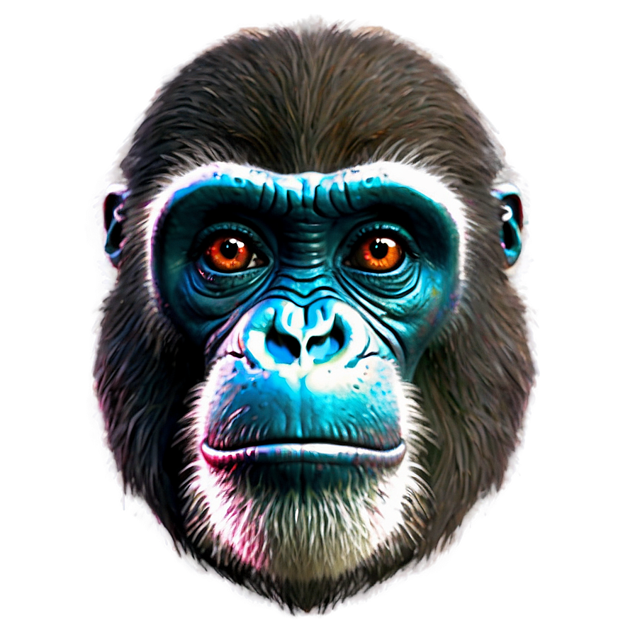 Cute Ape Drawing Png Alw7 PNG Image