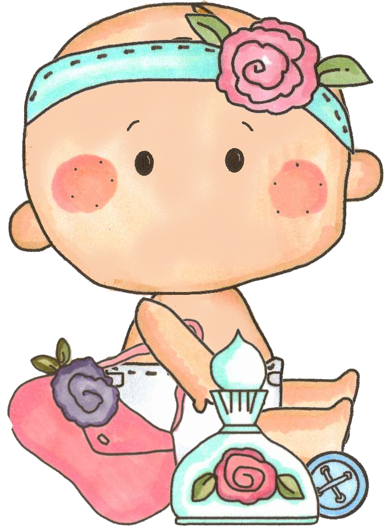 Cute Baby Cartoon Perfume Bottles PNG Image