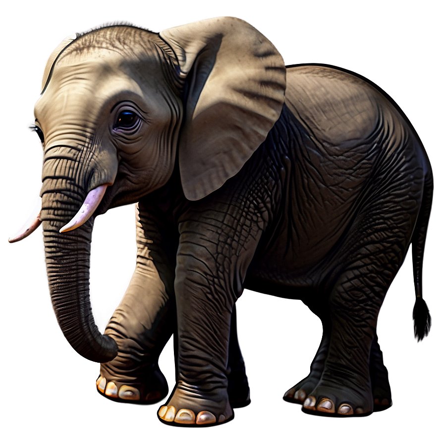 Cute Baby Elephant Png Qyd45 PNG Image