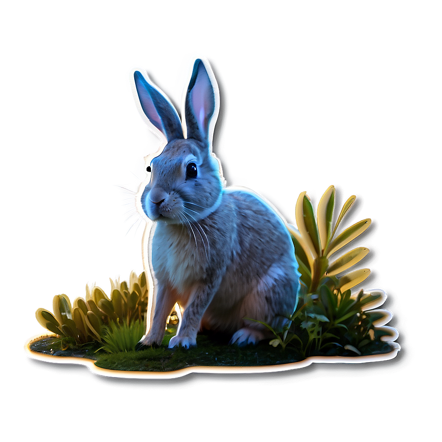 Cute Bad Bunny Stickers Png Khp76 PNG Image