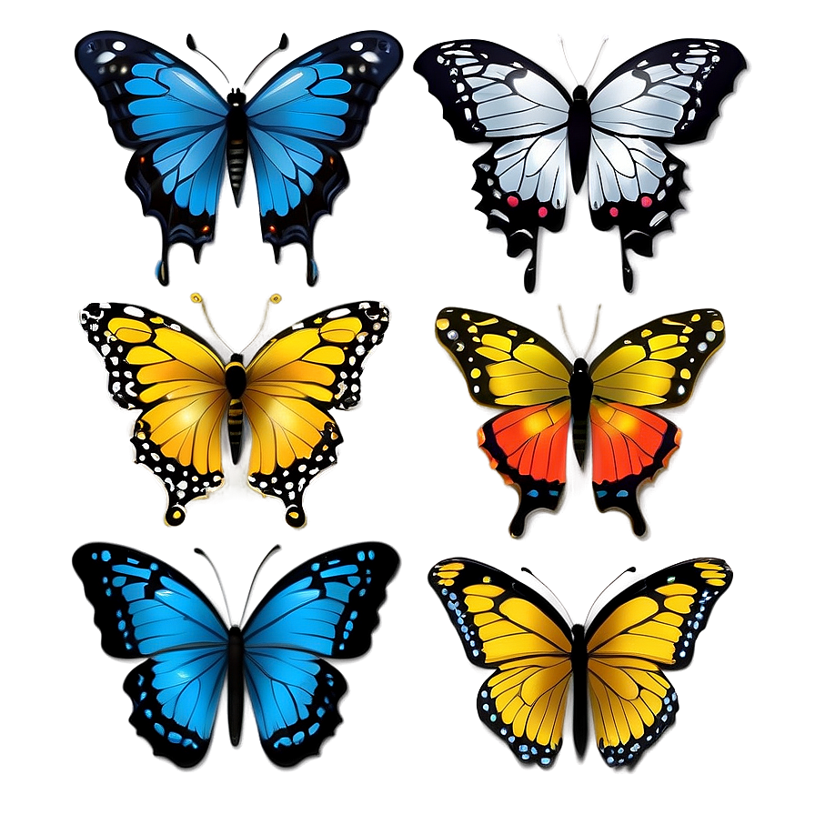 Cute Butterflies Png 05032024 PNG Image