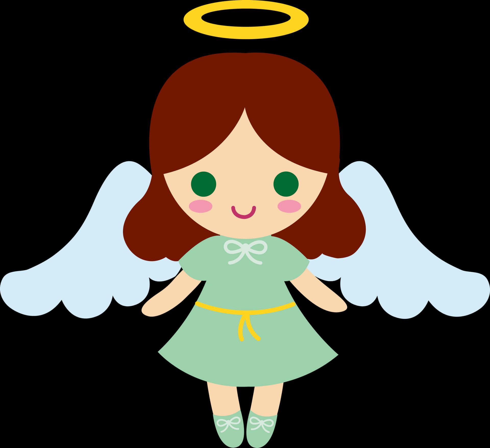 Cute Cartoon Angel PNG Image