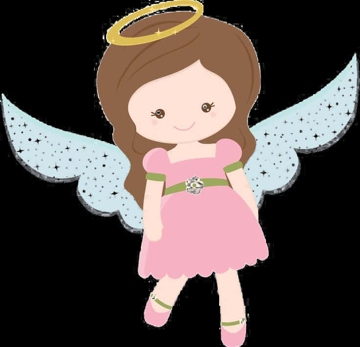 Cute Cartoon Angel PNG Image