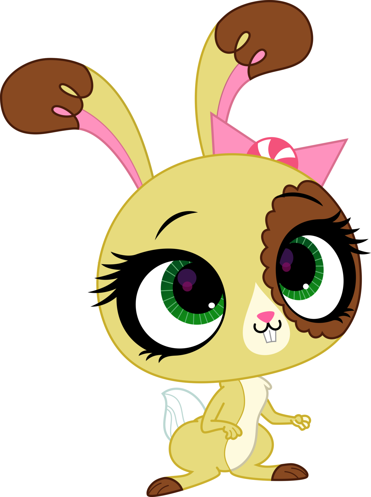 Cute Cartoon Bunny Character PNG Image