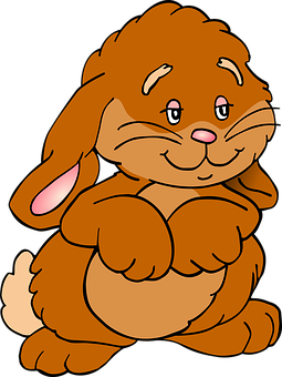 Cute Cartoon Bunny PNG Image