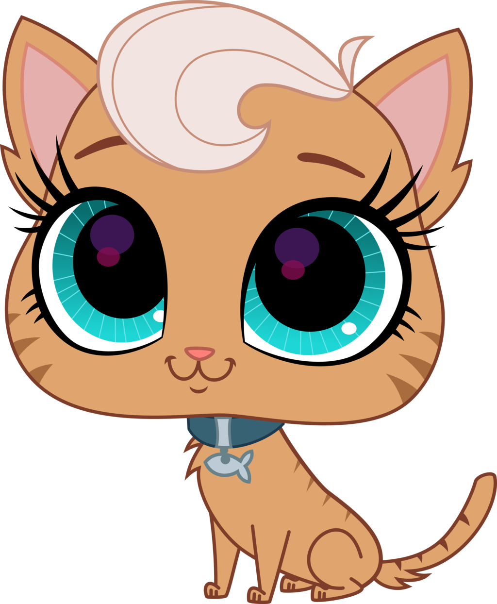 Cute Cartoon Cat Illustration PNG Image