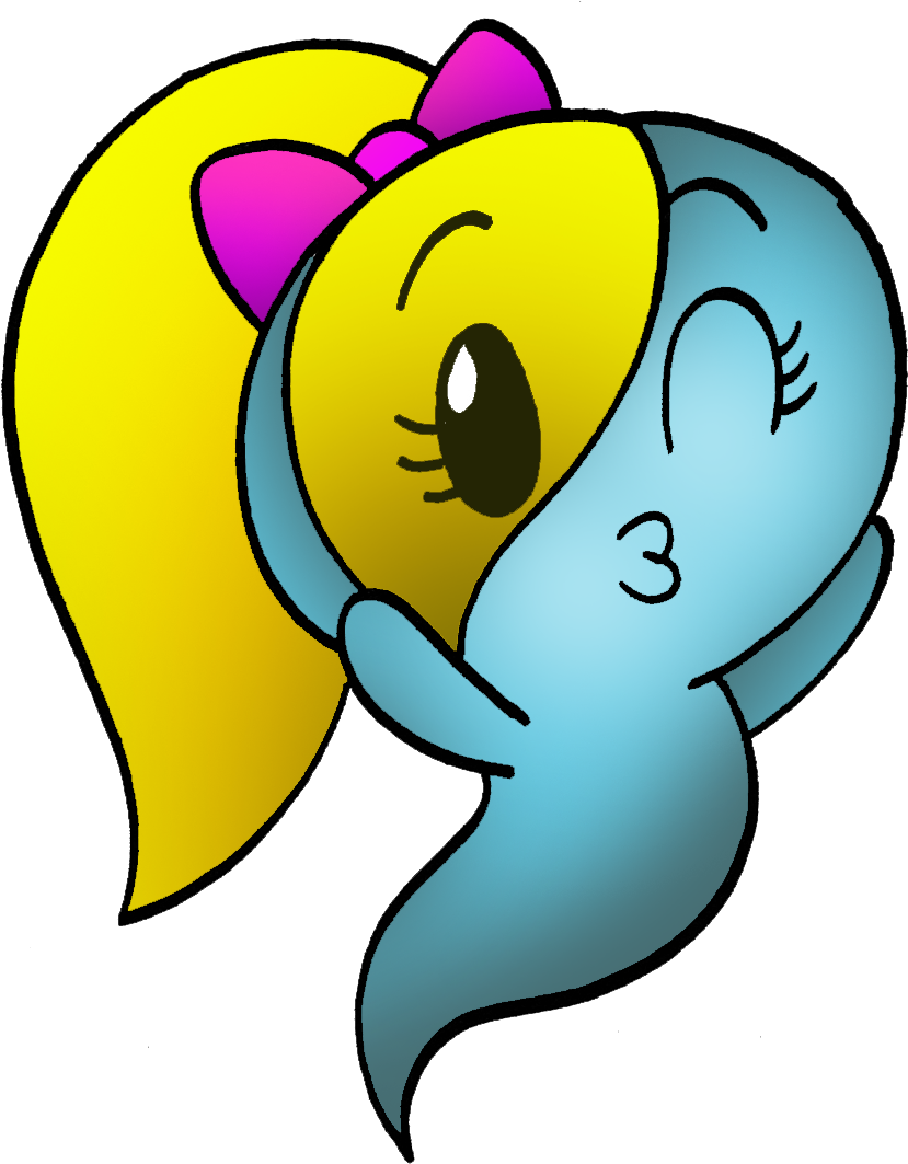 Cute Cartoon Character Hug PNG Image