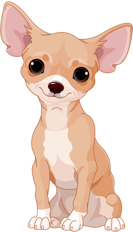 Cute Cartoon Chihuahua PNG Image