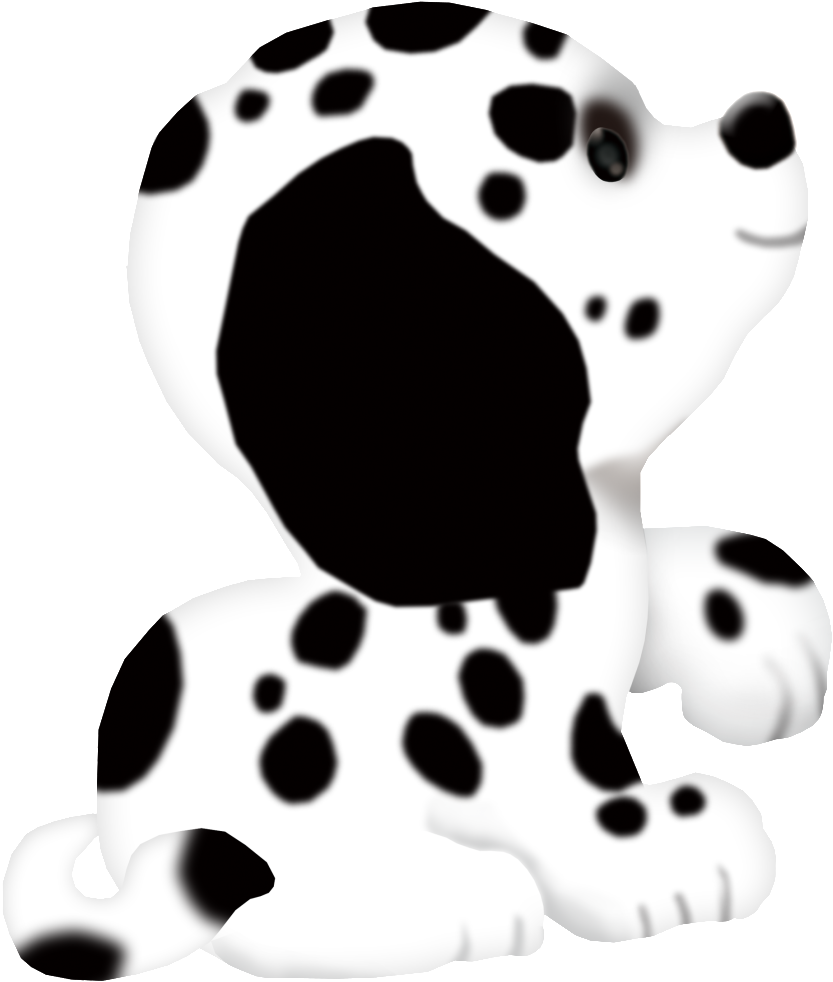 Cute Cartoon Dalmatian Puppy PNG Image