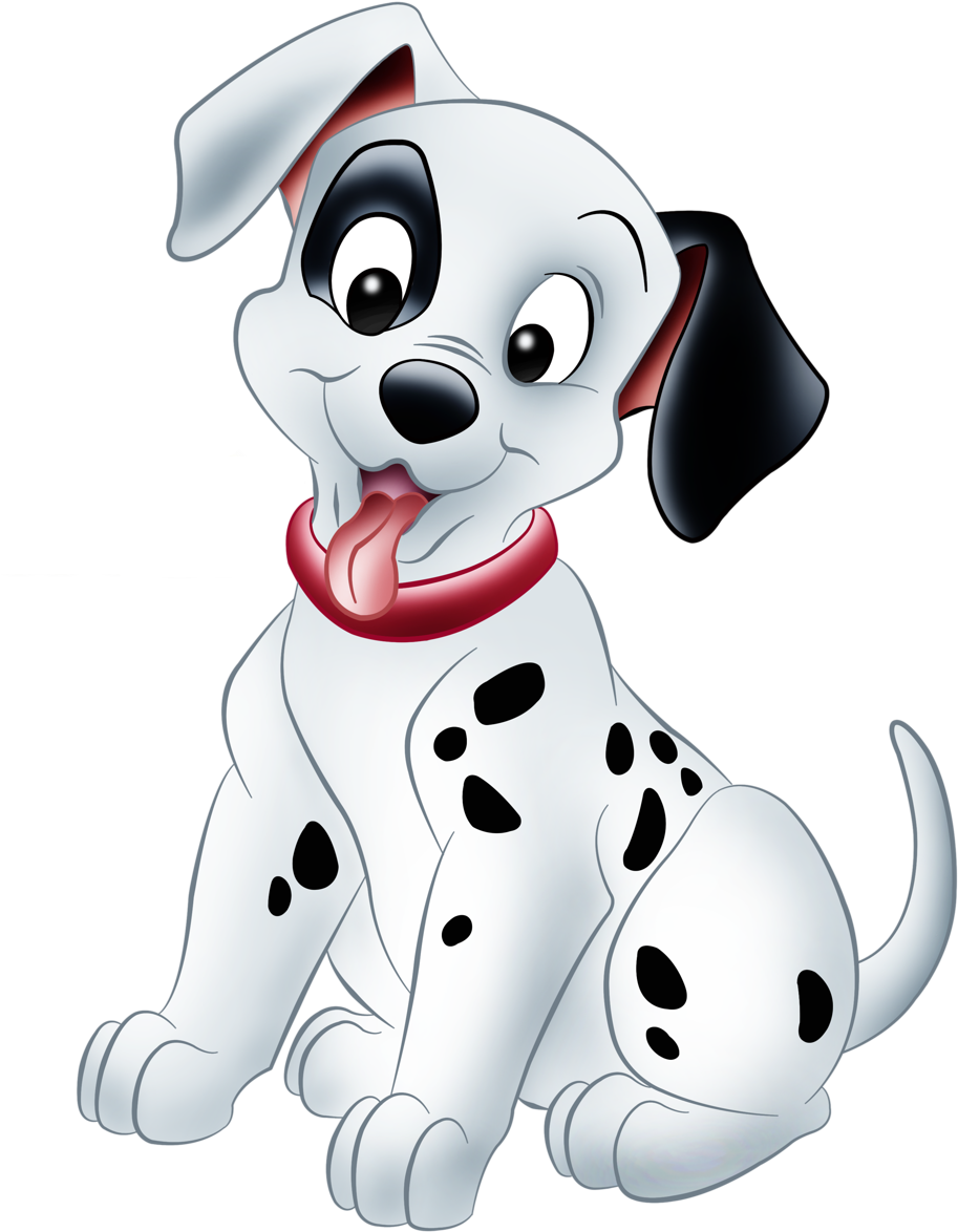 Cute Cartoon Dalmatian Puppy PNG Image