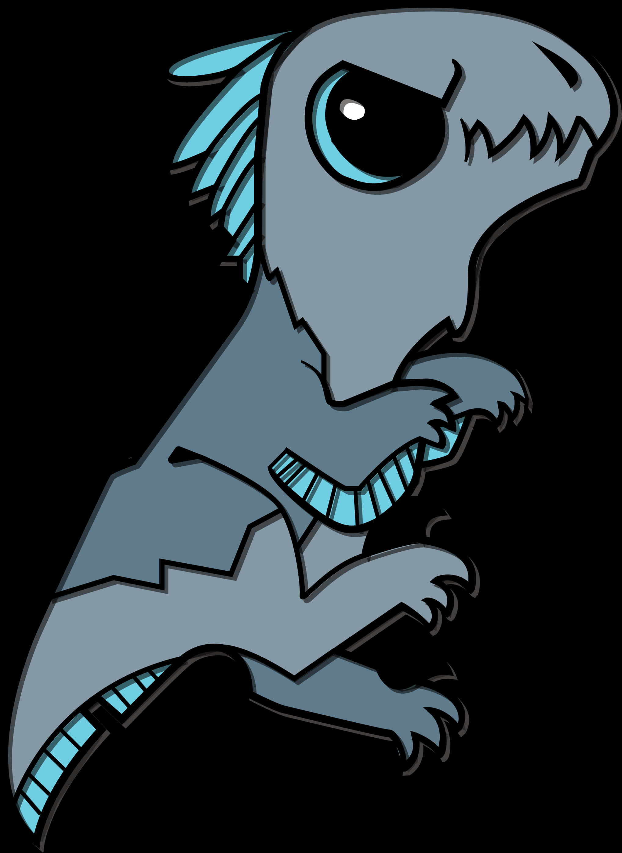 Cute Cartoon Dinosaur Illustration PNG Image