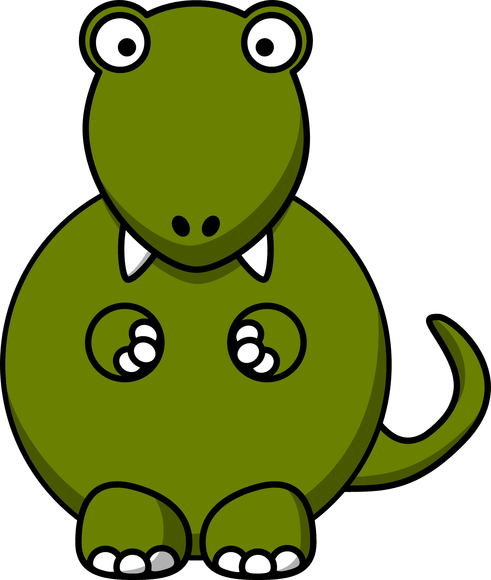 Cute Cartoon Dinosaur PNG Image