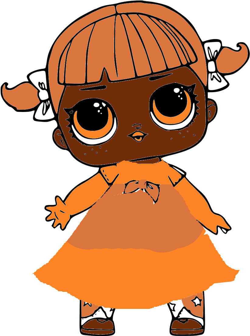 Cute Cartoon Doll Illustration PNG Image