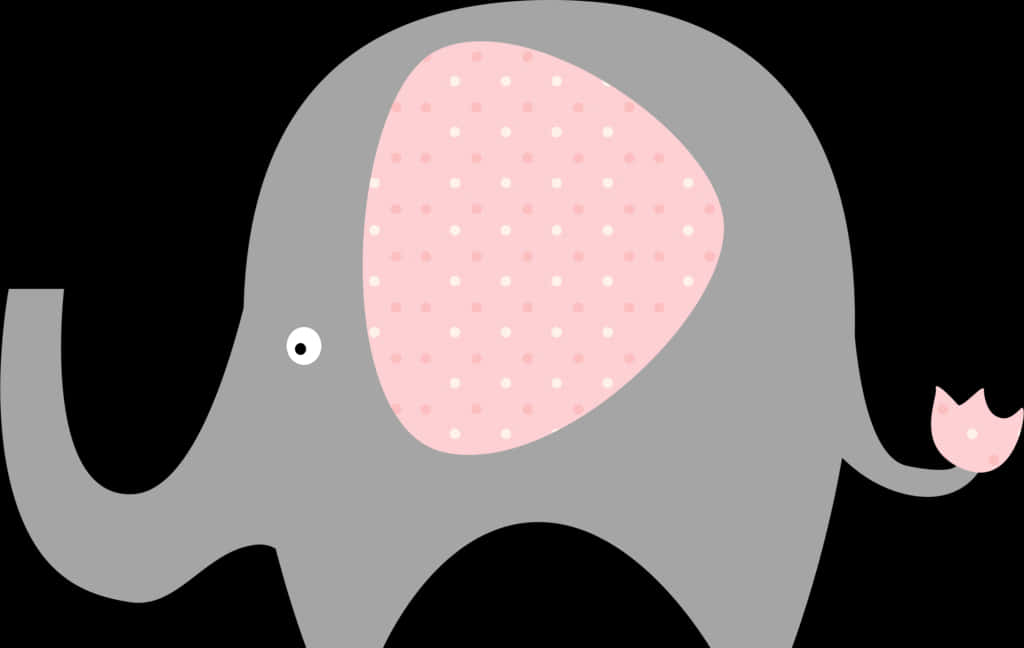 Cute Cartoon Elephant PNG Image