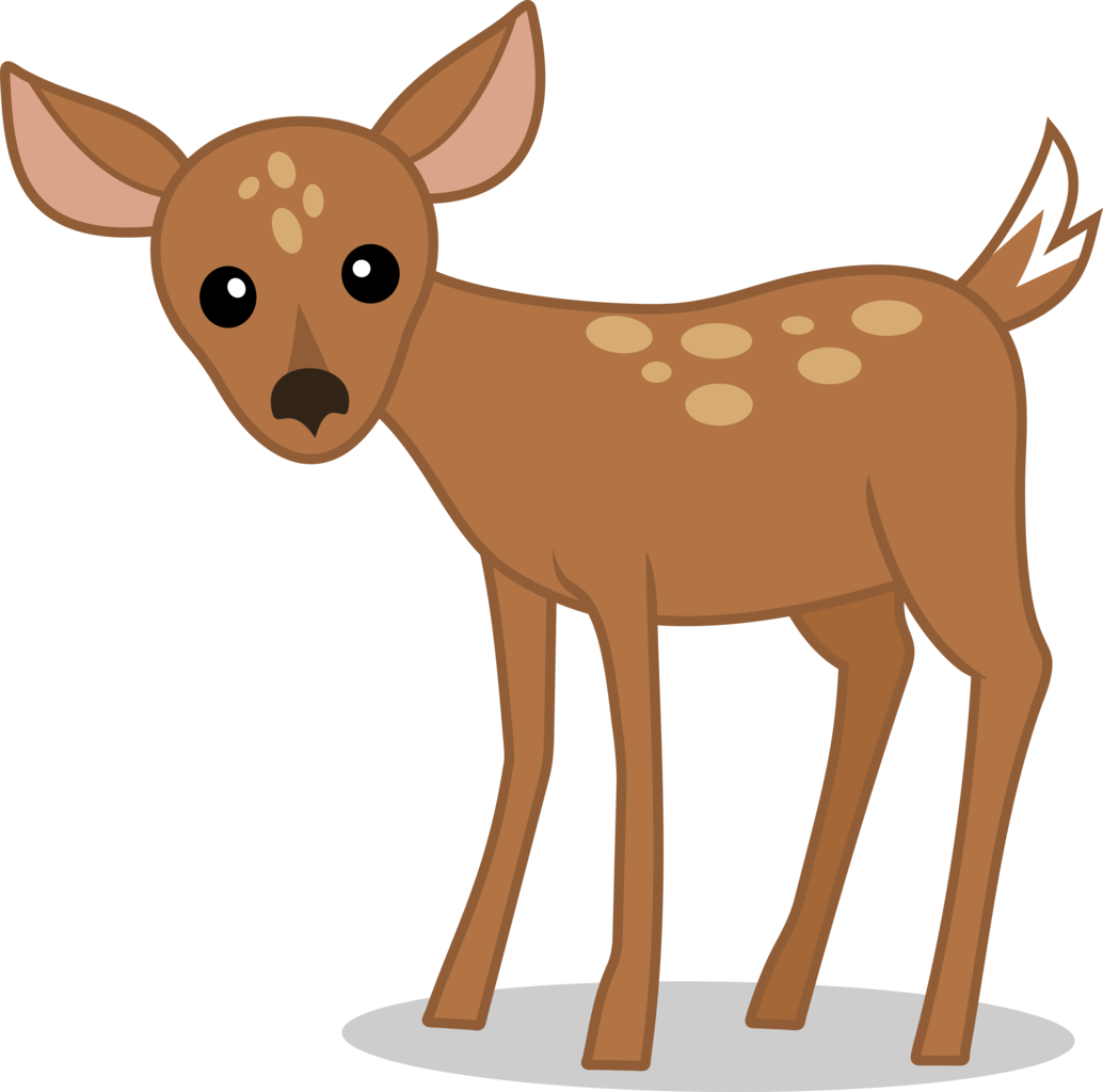 Cute Cartoon Fawn PNG Image